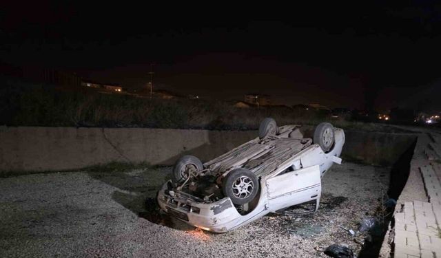 Kırıkkale’de otomobil takla attı: 1 yaralı