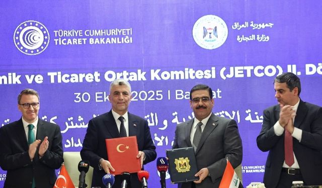 Türkiye ile Irak arasında "JETCO 2. Dönem Protokolü ve Fuarcılık Alanında İşbirliği Mutabakatı Zaptı" imzalandı