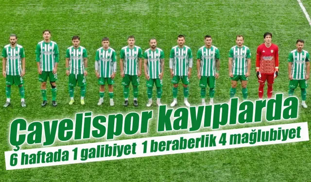 Çayelispor evinde Zonguldakspor'a mağlup oldu