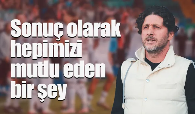 Fatih Tekke: "Sonuç olarak hepimizi mutlu eden bir şey"