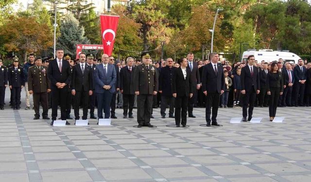 Atatürk, ölümünün 87’nci yılında Burdur’da törenle anıldı
