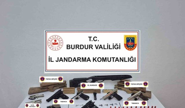Burdur’da silah ve tarihi eser kaçakçılığı operasyonu