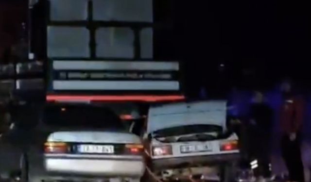 Çorum’da iki otomobil park halindeki vince çarptı: 1 ölü, 1 yaralı