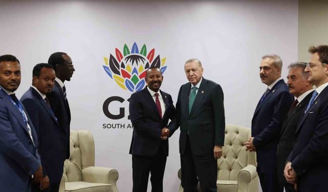 Cumhurbaşkanı Erdoğan, Etiyopya Başbakanı Ali’yi kabul etti