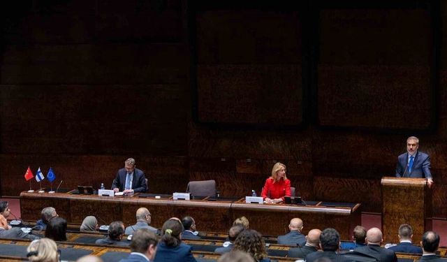 Dışişleri Bakanı Fidan, Finlandiya-Türkiye Parlamentolararası Dostluk Grubu’nun düzenlendiği toplantıda konuştu