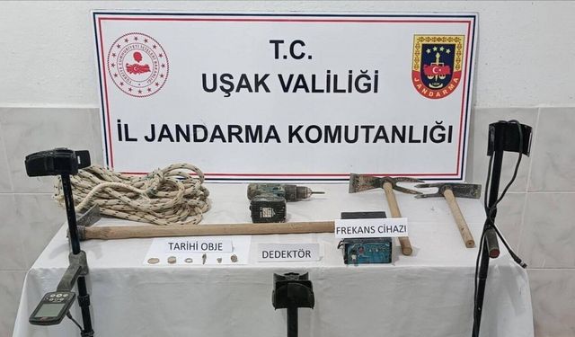 Jandarmadan kaçak kazıya suçüstü