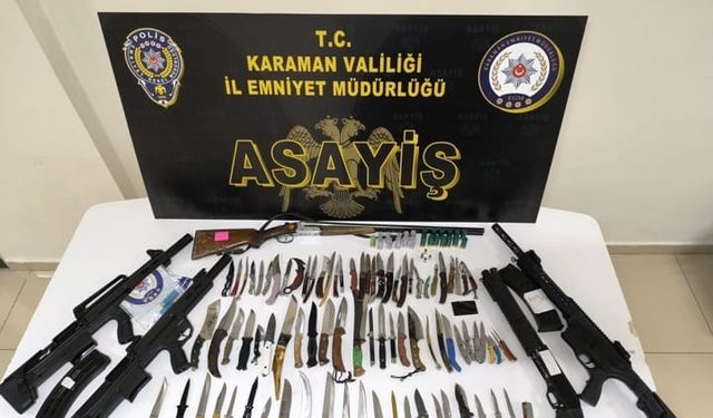 Karaman’da asayiş uygulaması: 8 tutuklama