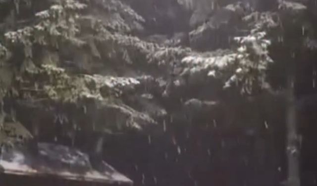 Kartepe’ye mevsimin ilk karı düştü