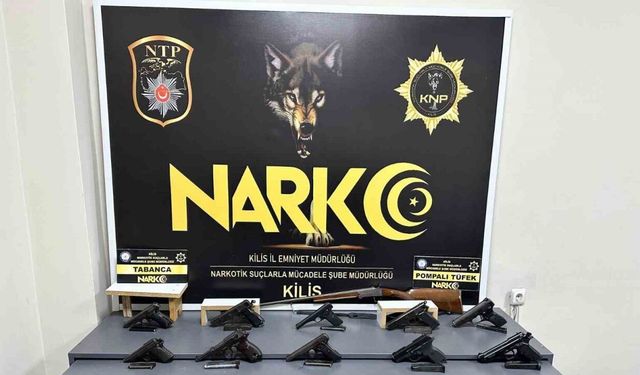 Kilis’te tır ve evlerde silah ile kaçak sigara ele geçirildi: 1 tutuklama