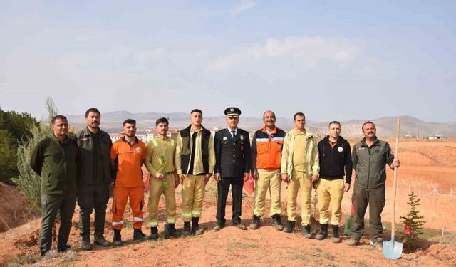 Kırşehir’de şehitler anısına 500 fidan toprakla buluştu