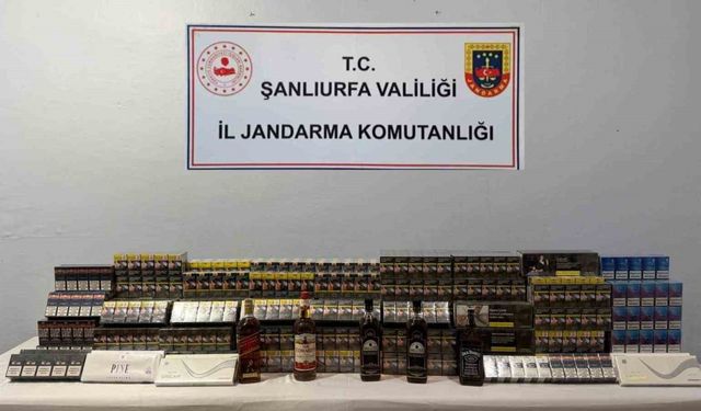 Şanlıurfa’da 3 bin 800 paket kaçak sigara ele geçirildi