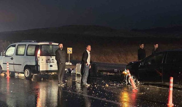 Siirt’te maddi hasarlı trafik kazası