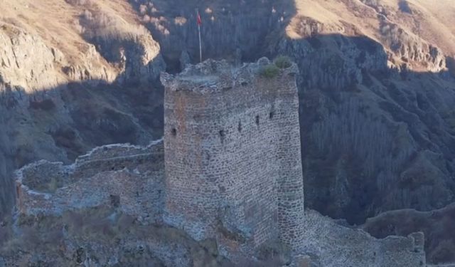 Tarihi Şeytan Kalesi havadan görüntülendi