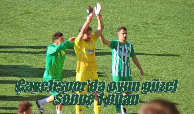 Çayelispor'da 3 puan hasreti bu haftada devam etti