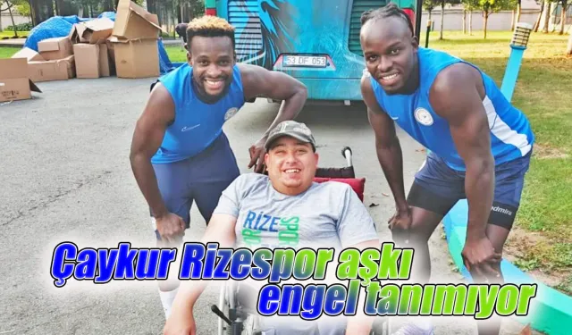 Çaykur Rizespor aşkı engel tanımıyor