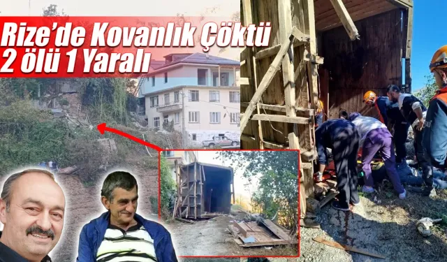 Rize'de Arı Kovanlığı çöktü: 2 ölü, 1 yaralı