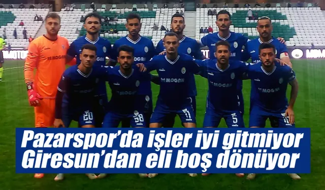 Pazarspor Giresun deplasmanından eli boş döndü