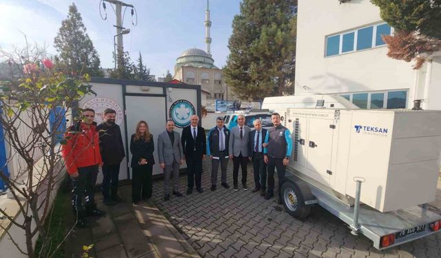 Afetlere hazırlıkta UMKE’ye mobil enerji desteği