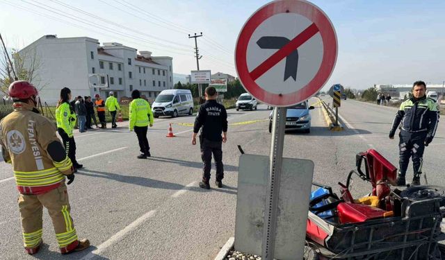Akhisar karayolunda feci kaza: 1 ölü