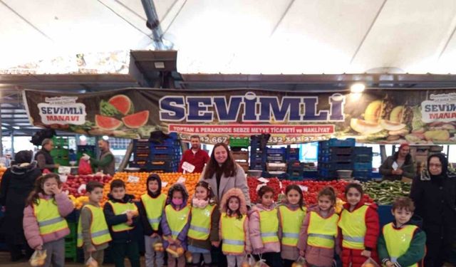 Anaokulu Öğrencilerinden Yerli Malı Haftası’na anlamlı ziyaret