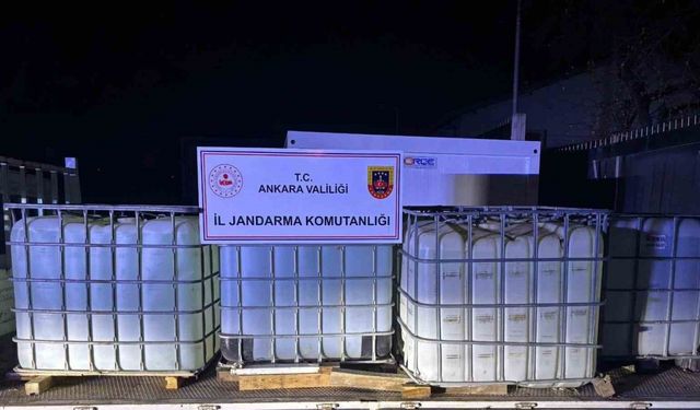 Ankara’da yasa dışı etil alkol ticareti yapan 2 kişi gözaltına alındı