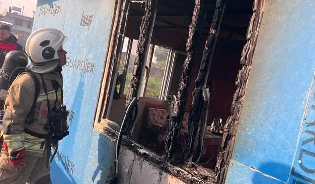 Antakya’da müstakil ev yandı