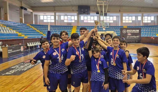 Aşkale İbrahim Polat Ortaokulu il müsabakalarında ikincilik elde etti