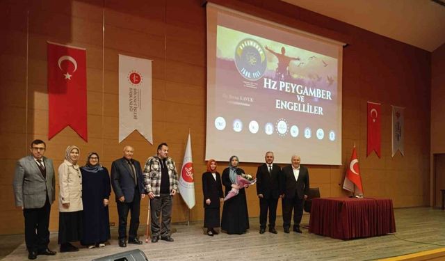 Aydın’da ’Peygamberimiz ve Engelliler’ konferansı düzenlendi