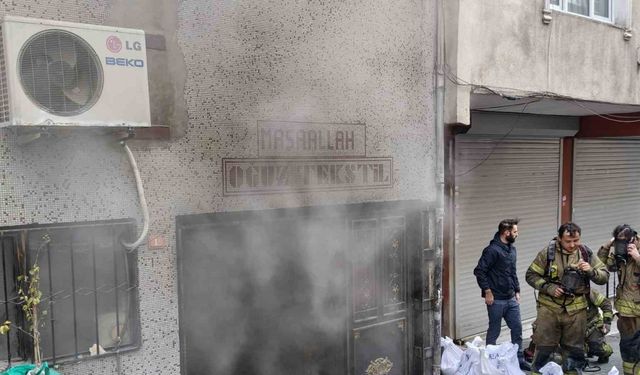 Bağcılar’da tekstil atölyesinde korkutan yangın