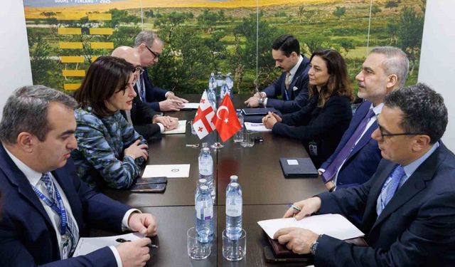 Bakan Fidan, Gürcü mevkidaşı Botchorishvili ile görüştü