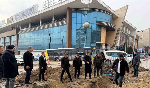 Başkan Çetinkaya, altyapı ve üstyapı çalışmalarını yerinde inceledi