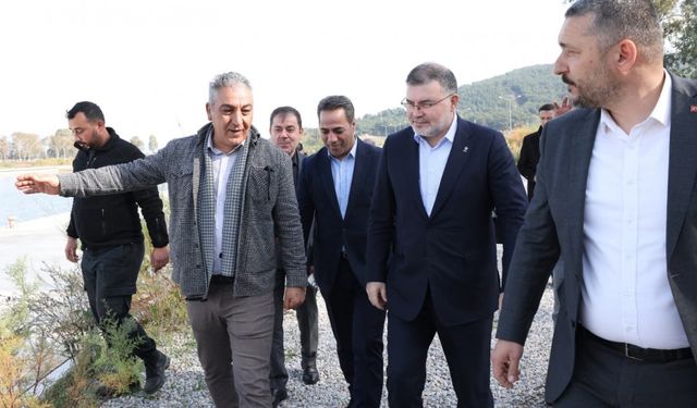 Başkan Saygılı Efes Antik Kent Kanal Projesi’ni yerinde inceledi