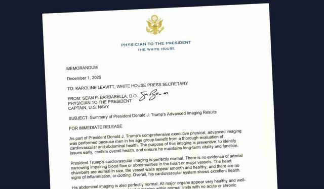 Beyaz Saray’dan Trump’ın sağlık durumu hakkında açıklama: "Son derece iyi"