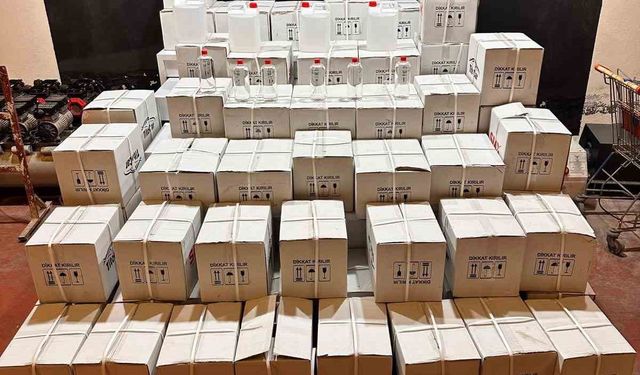 Bursa’da bin 200 litre etil alkol ele geçirildi