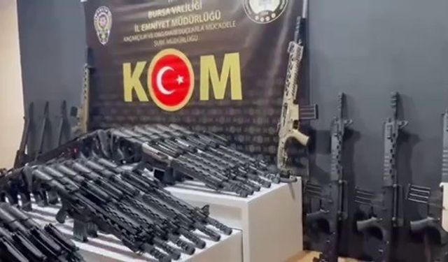 Bursa’da kaçak silah operasyonu: 118 ruhsatsız tüfek ele geçirildi