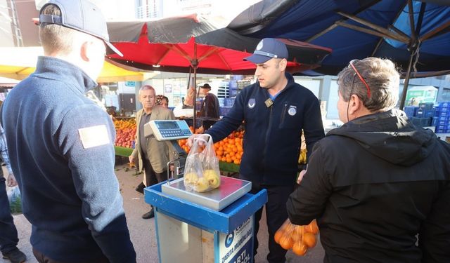 Canik’te pazarlarda denetim: Tartıdan tezgaha tam kontrol