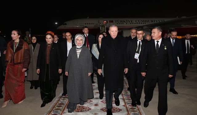 Cumhurbaşkanı Erdoğan Türkmenistan’da