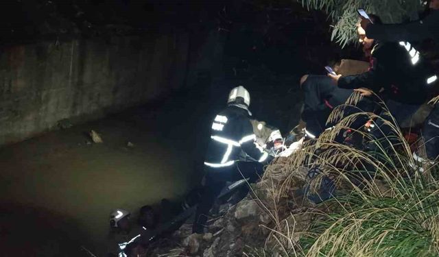 Defne’de su kanalına düşen şahıs yaralandı