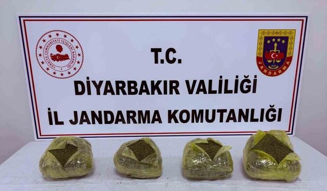 Diyarbakır’da uyuşturucu operasyonu: 38 kilo esrar ele geçirildi