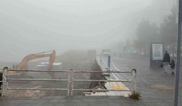 Diyarbakır’da yoğun sis yaşamı olumsuz etkiledi