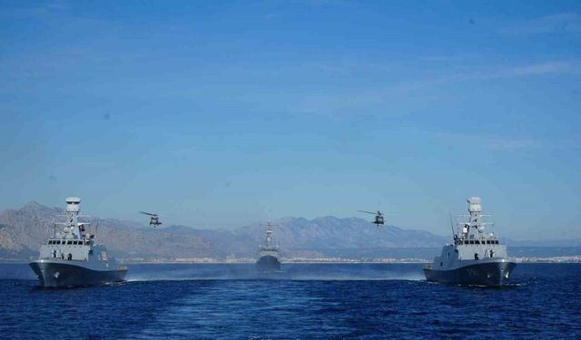 Doğu Akdeniz-2025 Tatbikatı Antalya açıklarında nefes kesti
