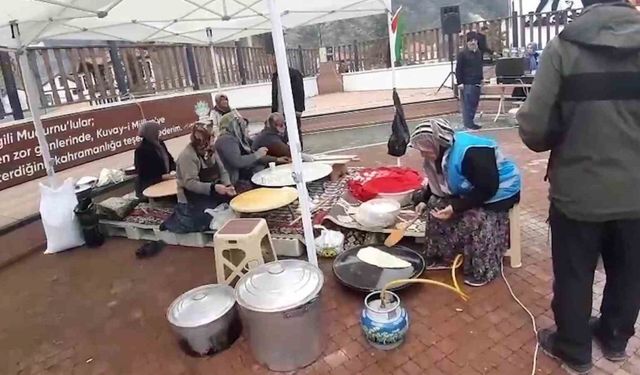 El emeği ürünlerini Filistinliler için satışa sundular