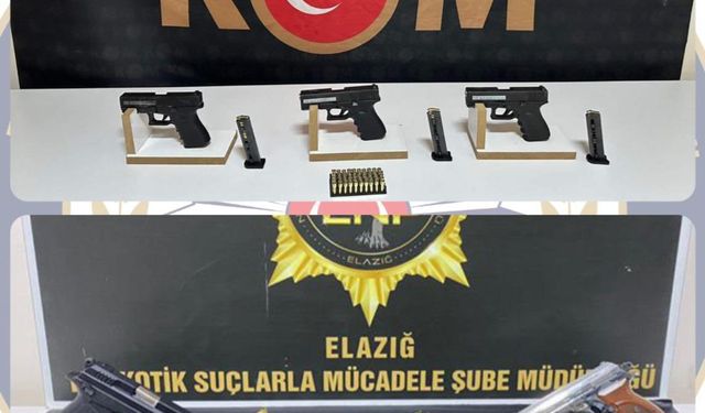 Elazığ’da uyuşturucu ve silah operasyonu: 1 tutuklama