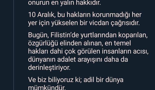 Emine Erdoğan: "Bugün Filistin’de yurtlarından koparılan, özgürlüğü elinden alınan, en temel hakları dahi çok görülen insanların acısı, dünyanın adalet arayışını daha da derinleştiriyor"