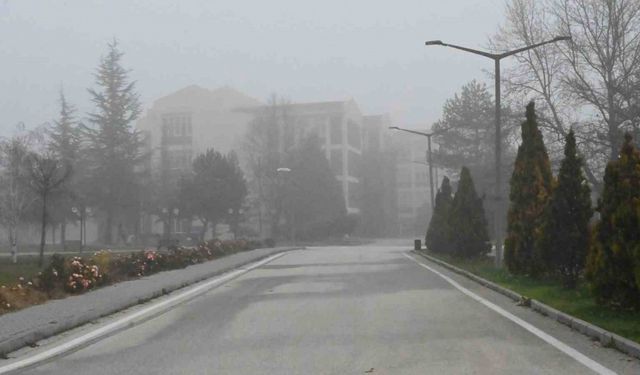 Eskişehir’in yüksek kesimlerinde sis etkili oldu
