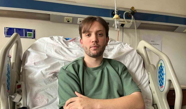 Felç kalan genç sürücüye hasta yatağında ikinci şok