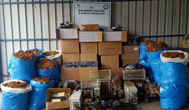 Gönen’de kaçak tütün operasyonu: 13 gözaltı