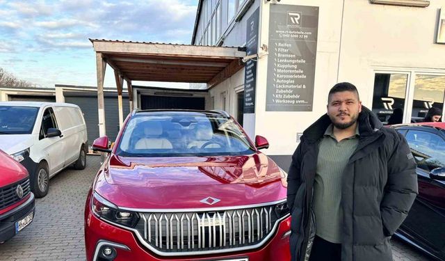 Hamburg‘daki ilk Togg T10X’lerden biri trafikteki yerini aldı