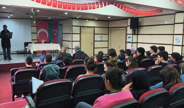 Haydar Aliyev, vefatının 22. yılında Haydar Aliyev Fen Lisesi’nde anıldı