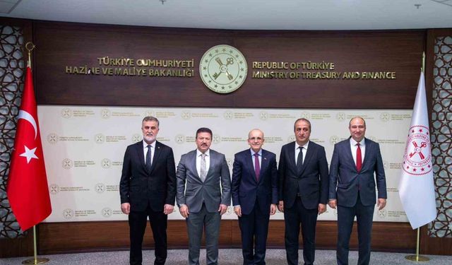 Hazine ve Maliye Bakanı Şimşek, TŞOF Genel Başkanı Yiğiner’i kabul etti